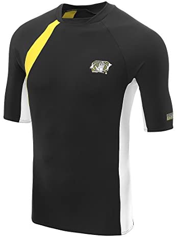 Body Glove Men's Performance Short Arm Rashguard, Silver/Black, X-Large