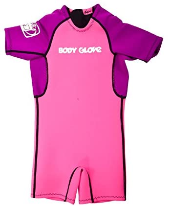 Body Glove 14158C Child's Back Zip Pro 3 Spring Suit, Violet/Pink, 2mm