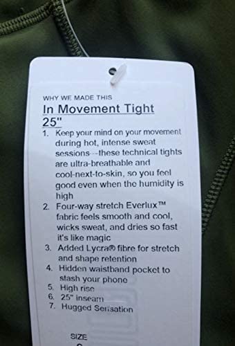 Lululemon in Movement Tight 25" - ERGD (Everglades)