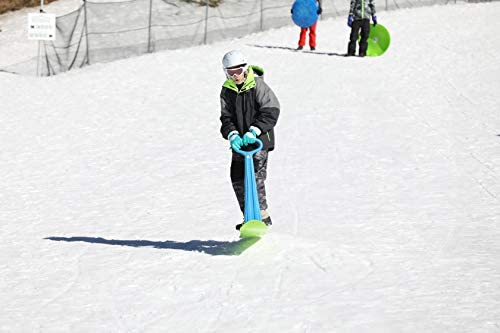 Airhead Scoot Youth Snow Scooter, Blue/Green, 38 x 8.5 x 32 in.