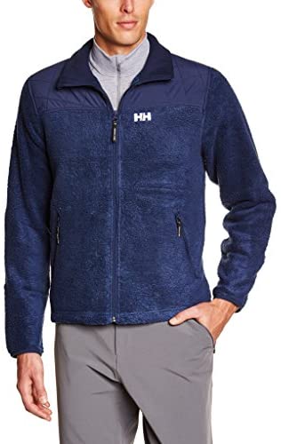 Helly Hansen Men's October Pile Fleece Jacket, Large, Evening Blue