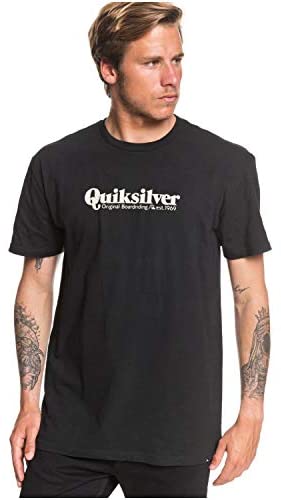 Quiksilver Men's Modern Script TEE, Black, XX-Large