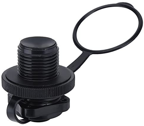 Inflatable Boat Valve, 2 Pcs Quality ABS Plastic Inflatable Boat Spiral Air Plugs One-Way Inflation Replacement Screw for Inflatable Boat