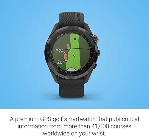 Garmin Approach S62, Premium Golf GPS Watch, Built-in Virtual Caddie, Mapping and Full Color Screen