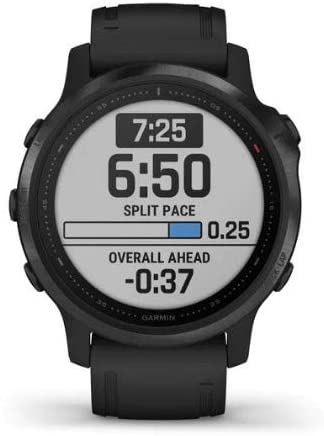 Garmin Fenix 6S Pro Multisport GPS Smartwatch (Black with Black Band) Performance Bundle (4 Items)