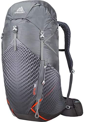 Gregory Mountain Products Men's Optic 58 Liter Ultralight Multi-Day Hiking Backpack | Backpacking, Hiking, Travel | Full-Featured Ultralight Construction, Raincover Included, Padded Adjustable Straps