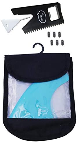 Ho Stevie! Fiberglass Reinforced Polymer Surfboard Fins - Thruster (3 Fins) FCS or Futures Sizes, with Fin Bag, Screws