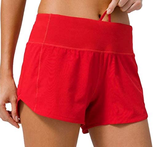 Lululemon Womens Run Speed Short Flare True Red Orange