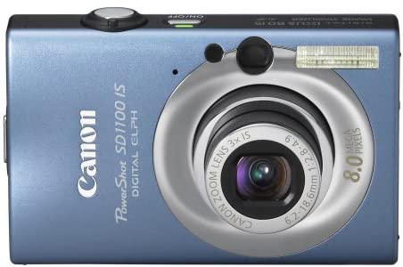 Canon PowerShot SD1100IS 8MP Digital Camera with 3x Optical Image Stabilized Zoom (Blue) (OLD MODEL)