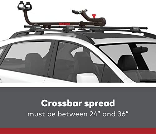 YAKIMA - Sidewinder Fork Mount Tandem Bike Carrier for Roof Racks, 1 Bike Capacity