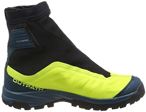 SALOMON Outpath Pro GTX Hiking Boot - Men's Lime Punch/Reflecting Pond/Black, US 7.0/UK 6.5