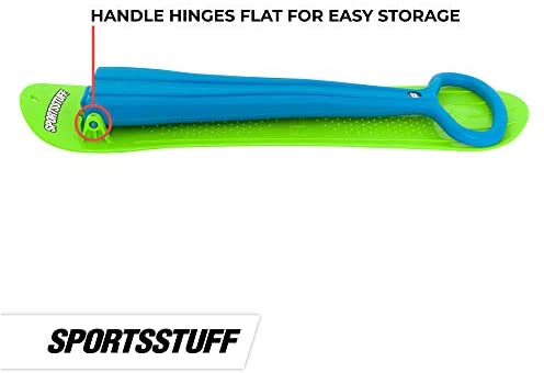 Airhead Scoot Youth Snow Scooter, Blue/Green, 38 x 8.5 x 32 in.