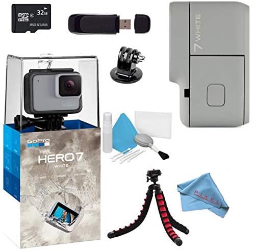 GoPro Hero7 Hero 7 Action Digital Video Camera White Standard Bundle