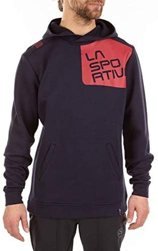 La Sportiva Stride Hoody - Men's, Navyblue/Chili, Extra Large, P04-603309-XL