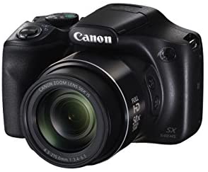 Canon PowerShot SX540 Digital Camera w/ 50x Optical Zoom - Wi-Fi & NFC Enabled (Black), 1 - 1067C001