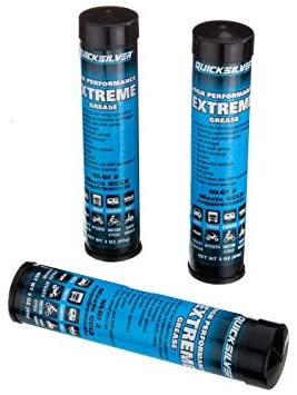 Quicksilver 8M0071837 High Performance Extreme Grease/Lubricant with PTFE, 3-Ounce Cartridges, Pack of 3