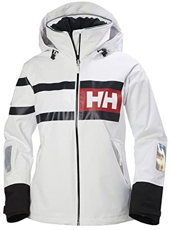 Helly Hansen Women's Salt Waterproof Windproof Breathable Performance Sailing Rain Jacket with Hood
