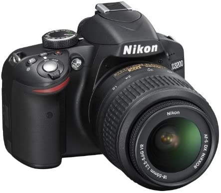 Nikon D3200 24.2 MP CMOS Digital SLR with 18-55mm f/3.5-5.6 Auto Focus-S DX VR NIKKOR Zoom Lens (Black) (OLD MODEL)