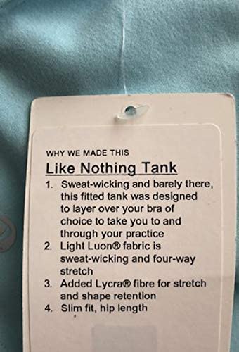 Lululemon Like Nothing Tank - BLGW (Blue Glow)
