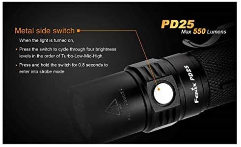 Fenix PD25 550 Lumens LED Flashlight