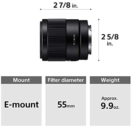 FE 35mm F1.8 Large Aperture Prime Lens (SEL35F18F)