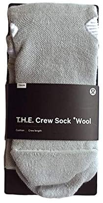 LULULEMON T.H.E. CREW SOCK WOOL - SESL/ASGY (Sea Salt/Asphalt Grey)