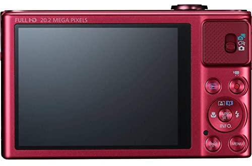 Canon PowerShot SX620 HS Digital Camera (Red) along with 16GB, Deluxe Accessory Bundle and Cleaning Kit
