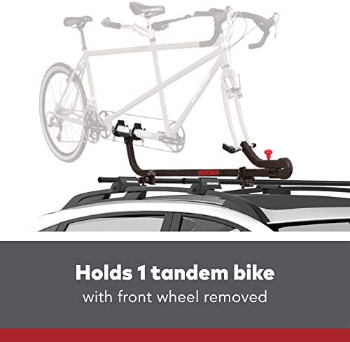 YAKIMA - Sidewinder Fork Mount Tandem Bike Carrier for Roof Racks, 1 Bike Capacity