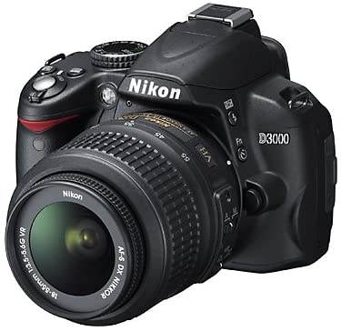 Nikon D3000 10.2MP Digital SLR Camera with 18-55mm f/3.5-5.6G AF-S DX VR Nikkor Zoom Lens