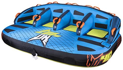 HO Sports HG 4-Person Multi-Directional Ride-On Chariot and Couch Style Towable Tube with Attachments