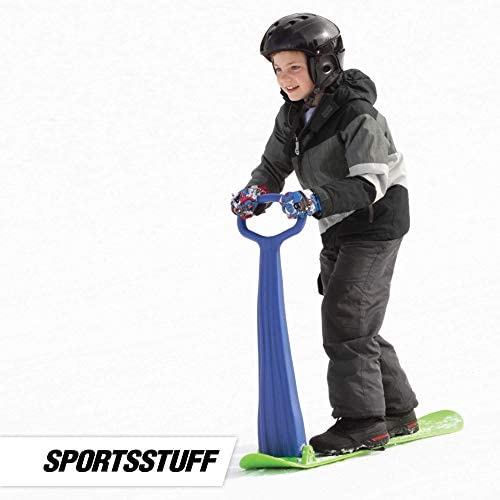 Airhead Scoot Youth Snow Scooter, Blue/Green, 38 x 8.5 x 32 in.