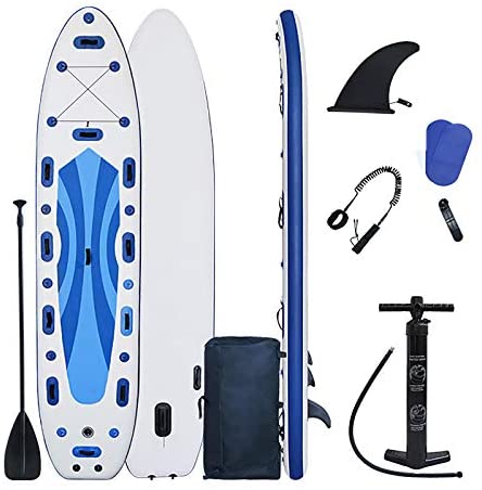 DANWJDP Stand Up Paddle Board 350×100×20cm Round Board Include Hand Pump, Paddle, Backpack, Coil Leash,Carry Bag, Repair Kit and Waterproof Case Whale