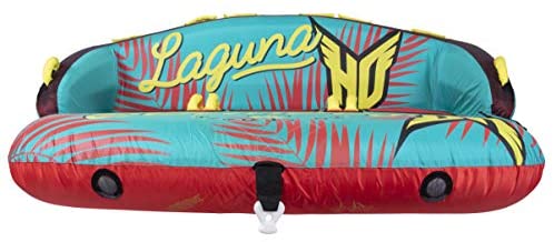 HO Sports Laguna 3-Person Multi-Directional Ride-On Chariot and Couch Style Towable Tube with Attachments