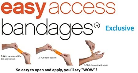 Easy Care Easy Access Bandages, 1" x 3" Plastic, 60 Count