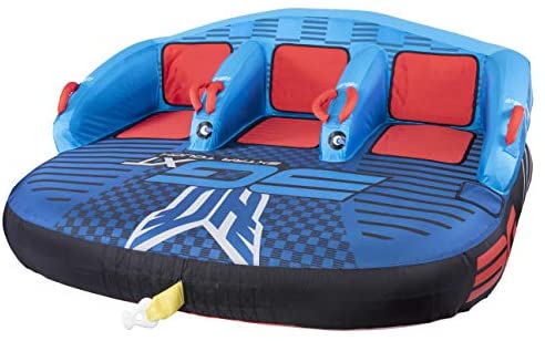 HO Sports 2020 3G XT Inflatable Seated Towable Watersports Pull Behind Boating Tube, 1 to 3 Person Capacity