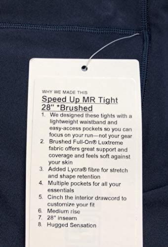 Lululemon Speed UP MR Tight 28" Brushed - TRNV (True Navy)