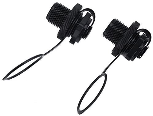 Inflatable Boat Air Valve, 2pcs Spiral Air Plugs Boston Valve Replacement Screw for One-Way Inflation Rubber Dinghy Kayak Raft Pool Boat Airbeds