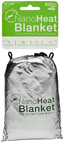 Adventure Medical Kits NanoHeat Ultimate Travel Blanket, 67 x 58 in