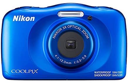 Nikon Coolpix W150 Wi-Fi Rugged Waterproof Digital Camera (Blue) 13.2 MP Bundle with 32GB Sandisk Memory Card + Floating Strap + Carrying Case + More (International Model)