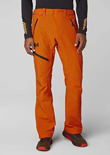 Helly-Hansen Mens Odin Huginn Breathable Waterproof Hiking Pants, Blaze Orange, Large