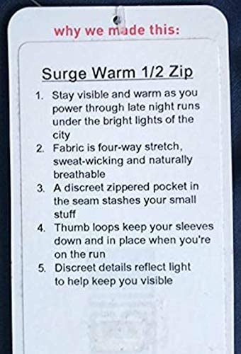 Lululemon Surge Warm 1/2 Zip - HBLK (Heathered Black) (M)