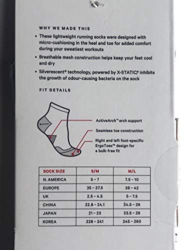 LULULEMON SPEED ANKLE SOCK SILVER - CAST/ALPW (Light Cast / Alpine White)