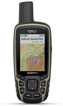 Garmin GPSMAP 65s, Button-Operated Handheld with Altimeter and Compass, Expanded Satellite Support and Multi-Band Technology