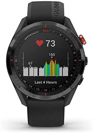 Garmin Approach S62 GPS Golf Watch (Black Bezel/Black Band) w/Virtual Caddie