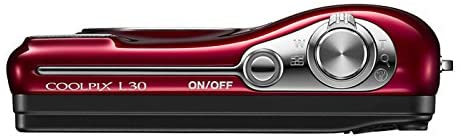 Nikon COOLPIX L30 20.1 MP Digital Camera with 5x Zoom NIKKOR Lens and 720p HD Video (Red) (Discontinued by Manufacturer)