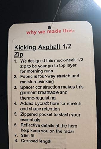 Lululemon Kicking Asphalt 1/2 Zip - Black