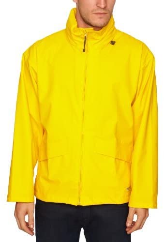 Helly Hansen Men's Voss Windproof Waterproof Rain Coat Jacket with Stowable Hood