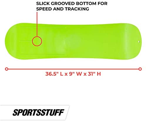 Airhead Scoot Youth Snow Scooter, Blue/Green, 38 x 8.5 x 32 in.