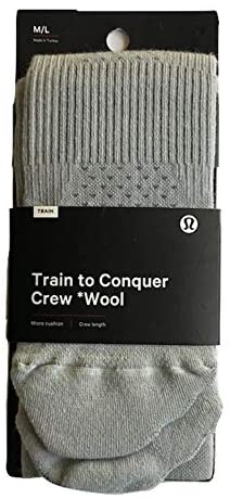 LULULEMON TRAIN TO CONQUER CREW WOOL - SESL/ASGY (Sea Salt/Asphalt Grey)