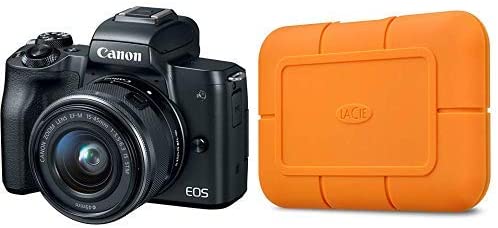 Canon EOS M50 Mirrorless Digital 4K Vlogging Camera with Dual Pixel CMOS Autofocus, DIGIC 8 Image Processor, Built-in Wi-Fi, NFC and Bluetooth technology, Body
